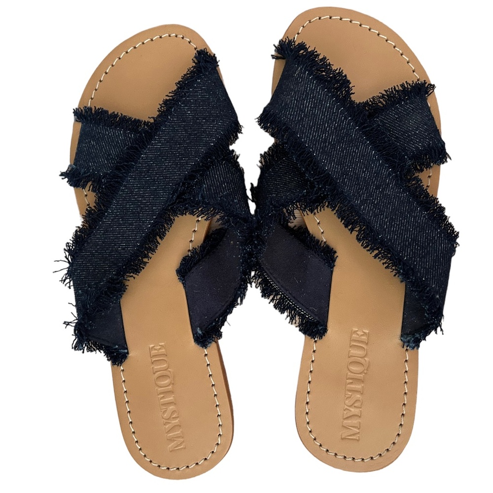 Mystique Blue Strap Sandals Size 9